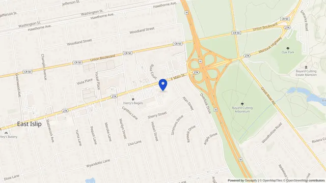 Mapa que muestra la ubicación de Momentum at South Bay en 340 East Main Street, East Islip, NY 11730 — DachiPlus ofrece transporte médico aquí.