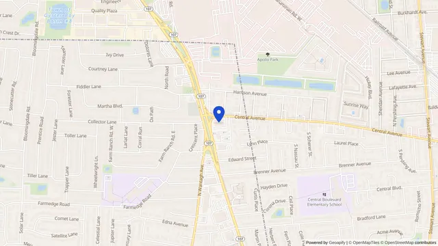 Mapa que muestra la ubicación de NYU Langone Dialysis Center—Bethpage en 530 Hicksville Rd, Bethpage, NY 11714 — DachiPlus ofrece transporte médico aquí.