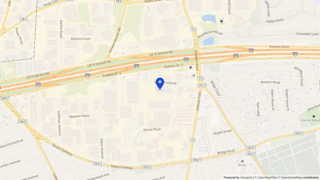 Mapa que muestra la ubicación de Suffolk Kidney Center en 30 Central Ave, Hauppauge, NY 11788 — DachiPlus ofrece transporte médico aquí.
